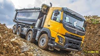 Volvo Trucks in construction - Volvo FMX show Czech 2016