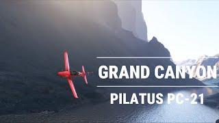 Grand Canyon Low and Fast | Pilatus PC-21 | MSFS2024 | Pico4 VR Headset