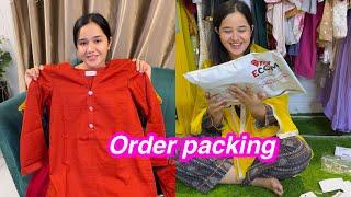 order packing time | vlog delete hogya | Sitara yaseen vlog