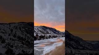 Beautiful Sunset Over The Yellowstone River 01/23/25