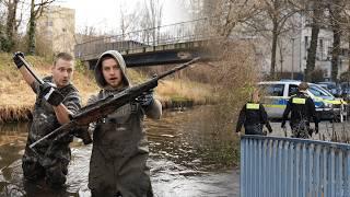 AK47 FOUND in the RIVER!! / POLICE OPERATION at TREASURE HUNT‍️ / Magnet fishing with Gebrüd...