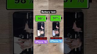 iPhone 16 vs iPhone 15 battery test