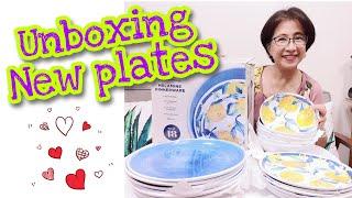 Unboxing Melamine Dinnerware Set | Melamine Plates Fresh Lemons | Tita Jen