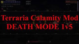 Terraria Calamity Mod | DEATH MODE | Warriorlord vs Slime God & Friends 1v5 MEGA Bossfight