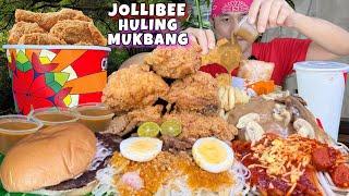 Jollibee Huling Mukbang 2024 Bucket Chicken Joy, Palabok, Spaghetti,Burger Steak atpb. Mukbang