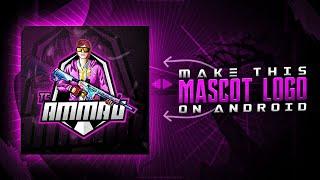 How to make gaming mascot logo on android | How to make BGMI mascot logo | How to make gaming logo