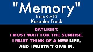 "Memory" from Cats - Karaoke Track with Lyrics on Screen