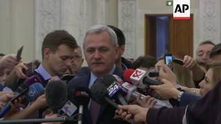 Romanian Senate speaker, opp. leader reax