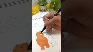 Day 1,Cartoon Drawing...️,#explorepage #cartoonvideo #cartoon #youtubeshorts #artwork