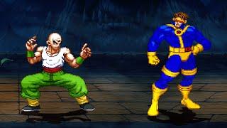 Tien Shinhan Vs. Cyclops - Optic Blasts