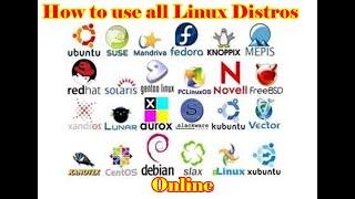 All Linux Distros Check Online.| How To Use All Linux Distros Online