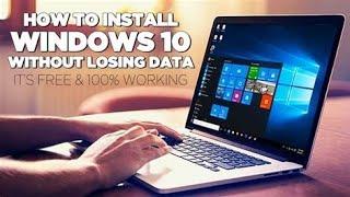 Install Windows 10 Pro Without Losing Personal data by Usb Pendrive from iso file 2024