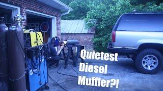 The QUIETEST Free-Flowing Diesel Muffler?! DIY!