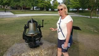 Ringing the train bell in Brockville