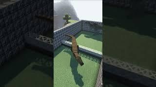 T-Rex Vs Giga | Jurassicraft #shorts #minecraft #jurassicworld #jurassicpark