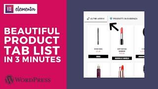 CREATE AMAZING PRODUCT LOOP TAB in just 3 MIN
