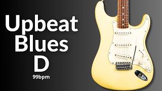 Easy Upbeat Groove Blues Guitar Backing Track in D Major l Jam Session Essentials