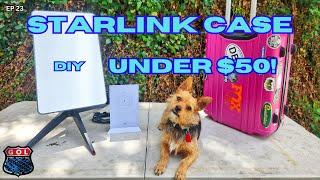 Starlink DIY Travel Case for Cheap! Biggest Problem Solved For Overlanding / Van Life Internet