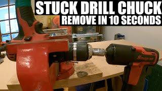 DRILL CHUCK REMOVAL - EASY METHOD TO REMOVING CHUCK IN SECONDS