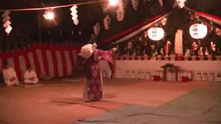 比木神社　神事　舞揚げ(比木神楽)