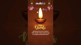 Connecting the World with Light & Joy – Happy Diwali from MultiTV! 🪔