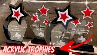 Acrylic Trophy | How to | Watch me