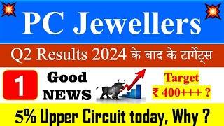 PC Jeweller stock latest news today | Target | pc jeweller share q2 results 2024 | pc jeweller share