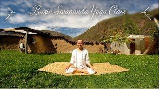 Sivananda Yoga Basic Class 90 minutes by Olga Omkari, Traditional Hatha Yoga Class online free