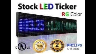 Led Stock Ticker | Digital Stock Ticker | Electronic Stock Ticker | Ticker Display