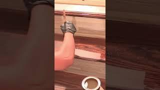 How to Refinish Wood Stairs Part 2 - #shorts