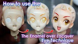 Solving the Mystery of the Enamel Over Lacquer Eye Technique!  | Garage kit Tutorial