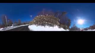 A drive through poconos after the snow storm jonas