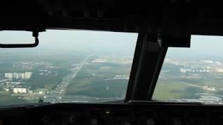 A Pilot's Eye.Boeing 737-800 landing at Vnukovo