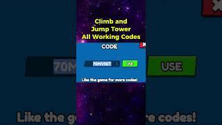 Roblox Climb and Jump Tower Codes 2025 (Update)