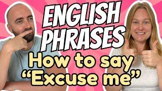 How to Say "Excuse Me" in High Level English - Everyday English Vocabulary US UK