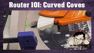 COOL ROUTER SKILL: How to cut CURVED coves for mouldings and trim