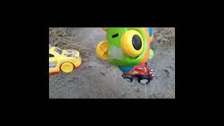 Excavator helping fallen cars | Kids Toys Playground #ktp #kids