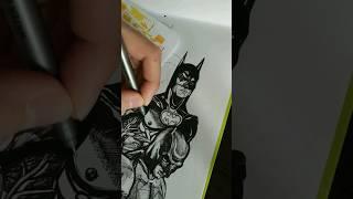 Drawing Batman versions from movies ️ #shorts #batman