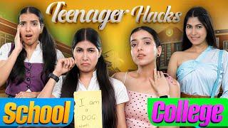 13 Teenager Hacks for School vs College | Student Life | Anaysa