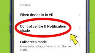 Control centre & Notification shade Setting | Redmi Note 11 Pro