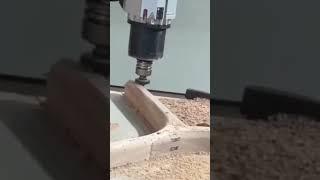 Robot machining from Brazil  #woodworking #brazil #sprutcamrobot #cadcam #wood #robot #robotarm