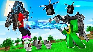 BEST of JJ UPGRADED SPEAKER MAN vs MIKEY CAMERA MAN TITAN in Minecraft! - Maizen