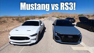 2024 Audi RS3 vs 2020 Mustang GT 10-Speed RACE!