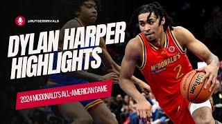 Dylan Harper McDonald's All-American Game Highlights -- #Rutgers Scarlet Knights Basketball