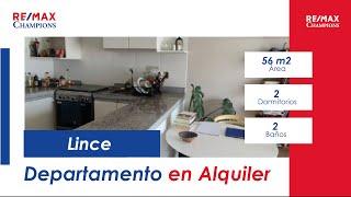 Departamento en alquiler - Lince || RE/MAX Champions Perú
