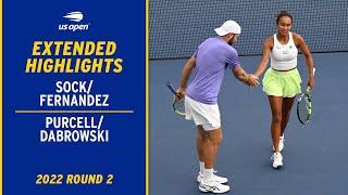 Sock/Fernandez vs. Purcell/Dabrowski Extended Highlights | 2022 US Open Round 2