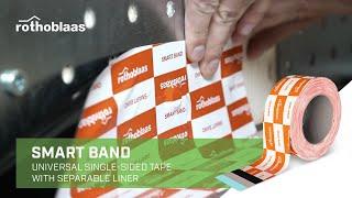 Universal single-sided tape with separable liner - SMART BAND - Rothoblaas