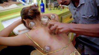 Master Cracker Cupping Back Massage ASMR | Indian Massage