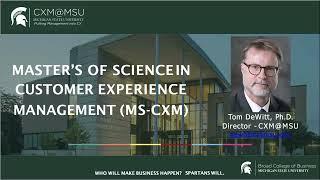 Master of Science in Customer Experience Management Informational Video