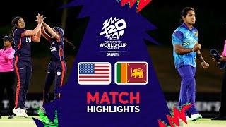 USA v Sri Lanka | Match Highlights | Women’s T20WC Qualifier 2024